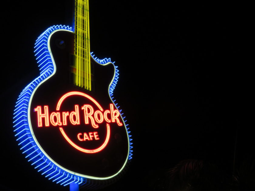 ゴールドコーストのHard Rock Cafe(ハード・ロック・カフェ)