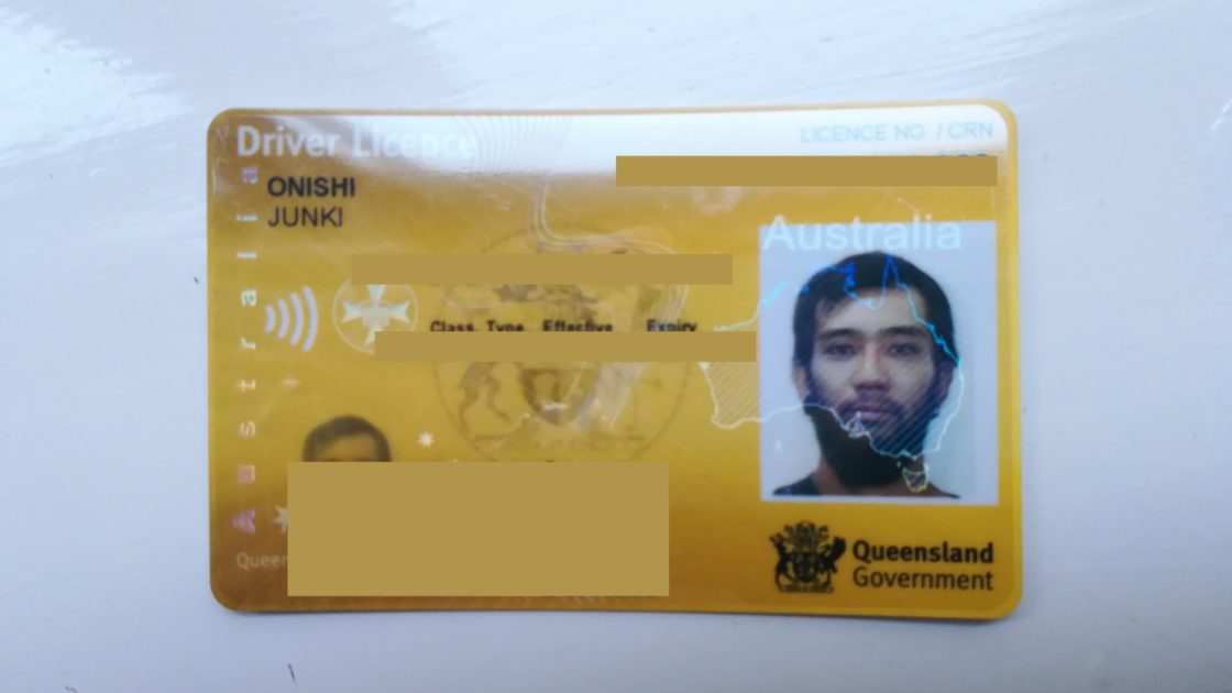 オーストラリアの免許証