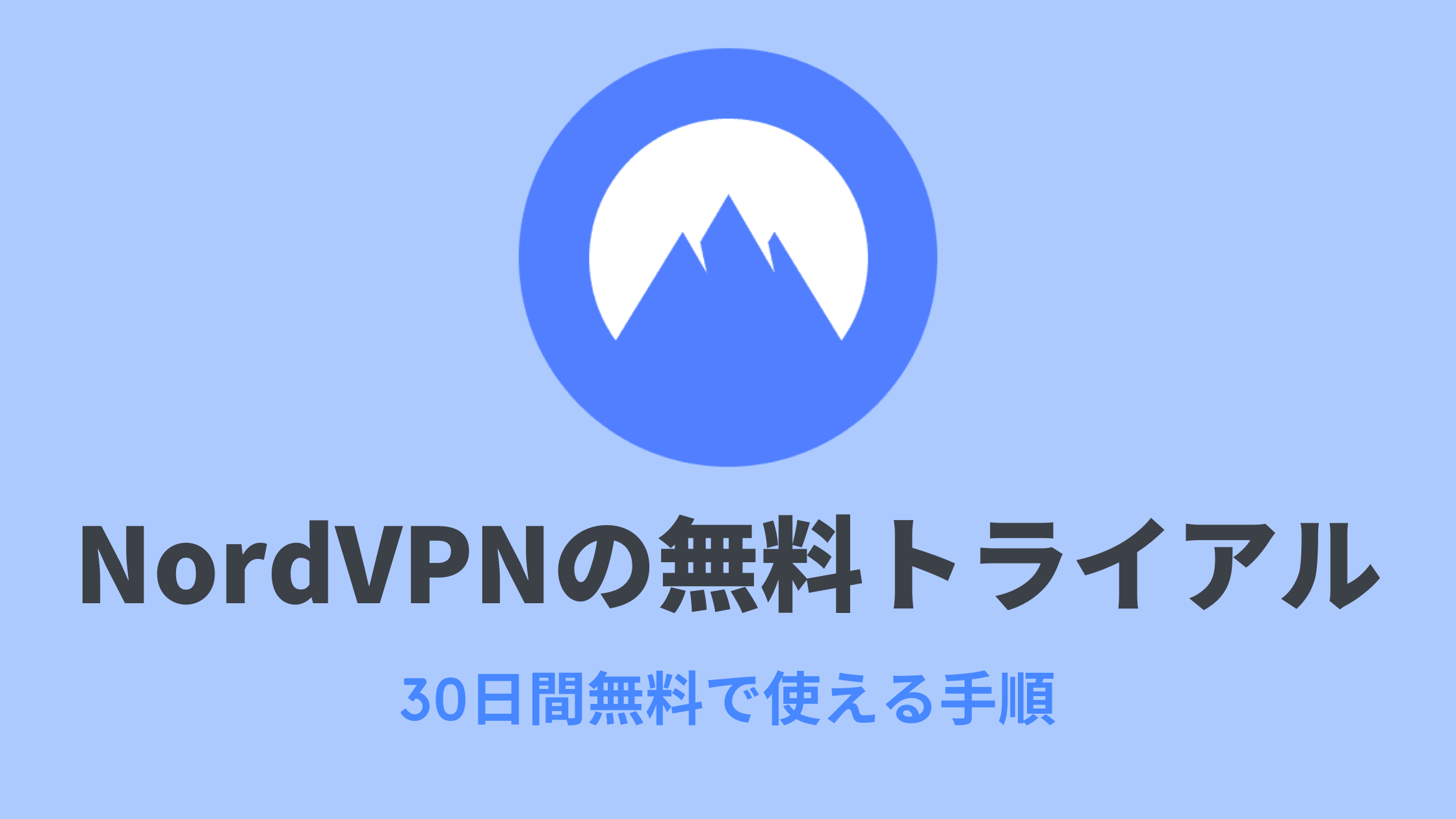 NordVPNの無料トライアルに申し込む【30日間無料】
